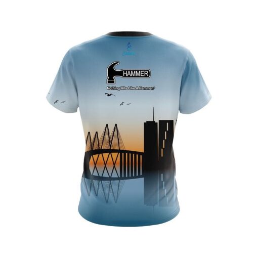 Hammer Houston Skyline CoolWick Bowling Jersey - Image 2