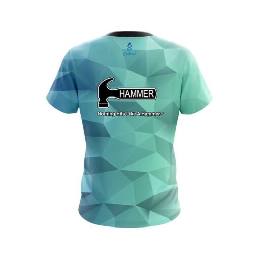 Hammer Icy Blue CoolWick Bowling Jersey - Image 2