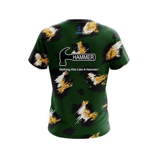 Hammer Leopard Print CoolWick Bowling Jersey - Image 2
