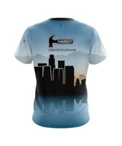 Alternative view of Hammer Los Angeles Skyline CoolWick Bowling Jersey