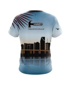 Alternative view of Hammer Miami Skyline CoolWick Bowling Jersey