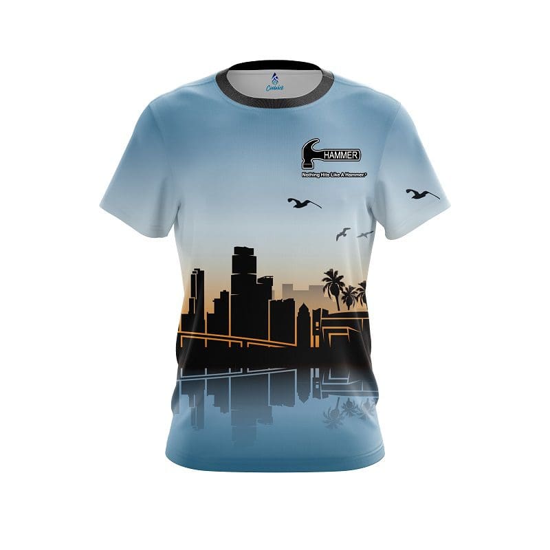 Hammer Miami Skyline CoolWick Bowling Jersey