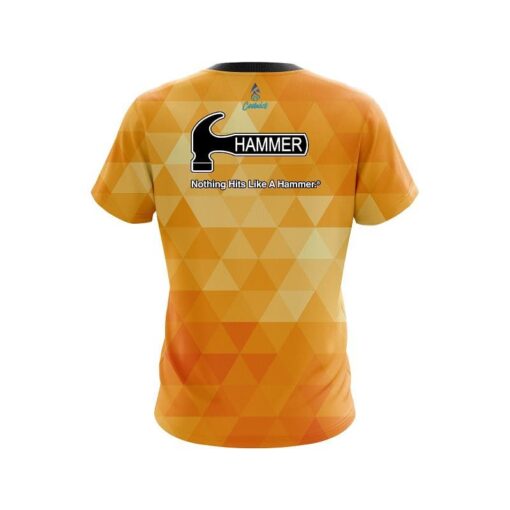 Hammer Orange Triangle CoolWick Bowling Jersey - Image 2