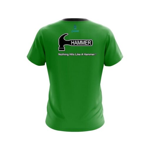 Hammer Green CoolWick Bowling Jersey - Image 2