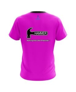 Alternative view of Hammer Pink  CoolWick Bowling Jersey