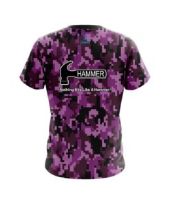 Alternative view of Hammer Digital Camo Purple CoolWick Bowling Jersey
