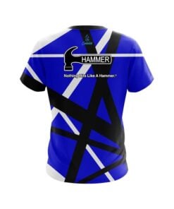 Alternative view of Hammer Rocker Blue CoolWick Bowling Jersey