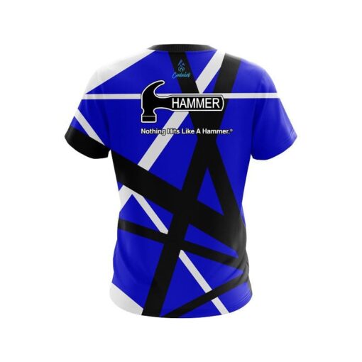 Hammer Rocker Blue CoolWick Bowling Jersey - Image 2