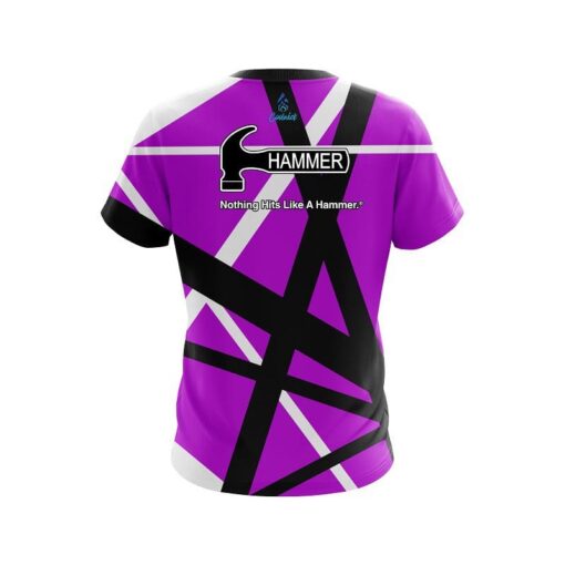 Hammer Rocker Purple CoolWick Bowling Jersey - Image 2
