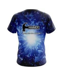 Alternative view of Hammer Shattered Glass Blue CoolWick Bowling Jersey
