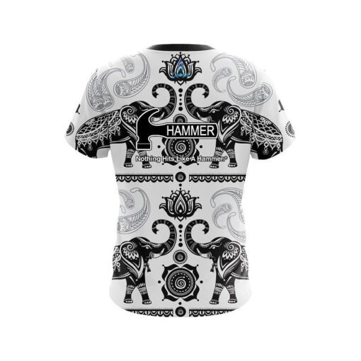 Hammer Tribal Elephants CoolWick Bowling Jersey - Image 2