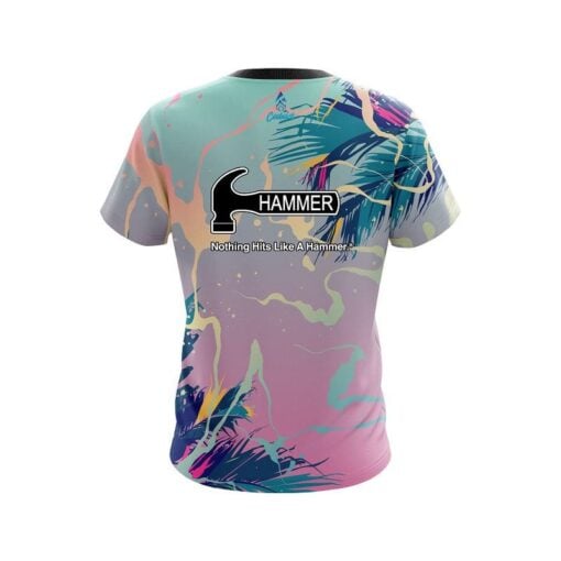 Hammer Tropical Ink Splash  CoolWick Bowling Jersey - Image 2