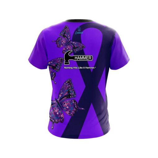 Hammer Lupus Cancer CoolWick Bowling Jersey - Image 2