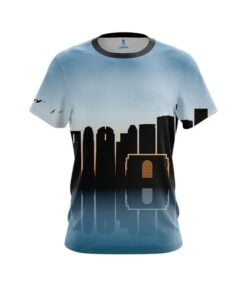 Plain Houston Skyline CoolWick Bowling Jersey