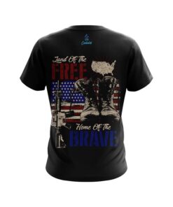 Alternative view of Plain Land Of The Free CoolWick Bowling Jersey