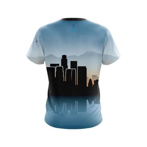 Plain Los Angeles Skyline CoolWick Bowling Jersey - Image 2