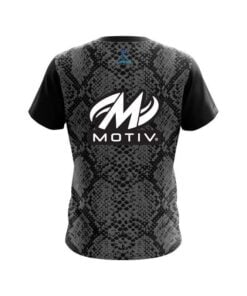 Alternative view of Motiv Snake Skin Black CoolWick Bowling Jersey