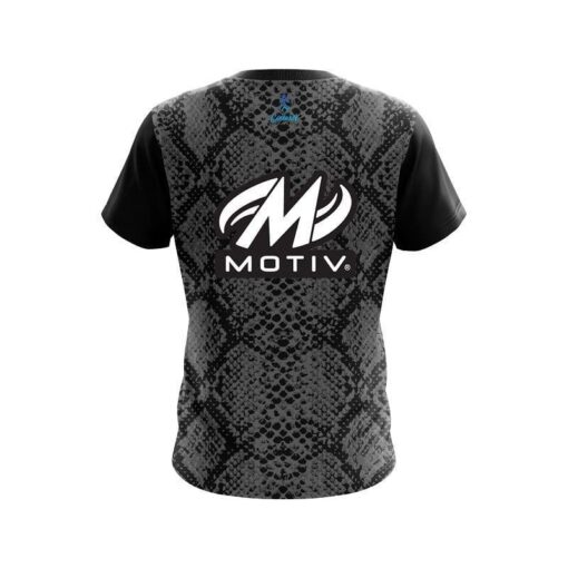 Motiv Snake Skin Black CoolWick Bowling Jersey - Image 2