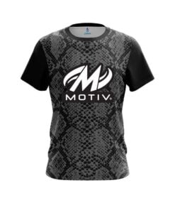 Motiv Snake Skin Black CoolWick Bowling Jersey