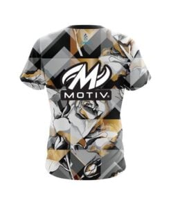 Alternative view of Motiv Gold And Black Rose CoolWick Bowling Jersey