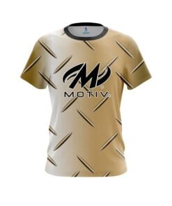 Motiv Gold Diamond Plate CoolWick Bowling Jersey