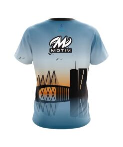 Alternative view of Motiv Houston Skyline  CoolWick Bowling Jersey