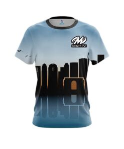 Motiv Houston Skyline  CoolWick Bowling Jersey