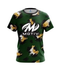 Motiv Leopard Print CoolWick Bowling Jersey