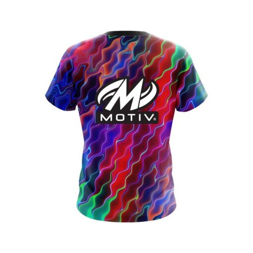 Motiv Psychedelic Electric Wave CoolWick Bowling Jersey - Image 2