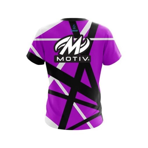 Motiv Rocker Purple CoolWick Bowling Jersey - Image 2
