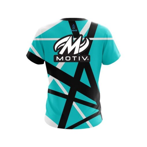 Motiv Rocker Teal  CoolWick Bowling Jersey - Image 2