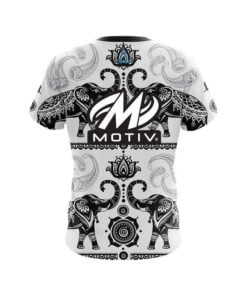 Alternative view of Motiv Tribal Elephants CoolWick Bowling Jersey