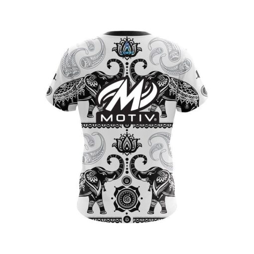 Motiv Tribal Elephants CoolWick Bowling Jersey - Image 2