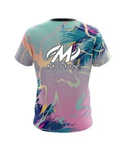 Alternative view of Motiv Tropical Ink Splash  CoolWick Bowling Jersey