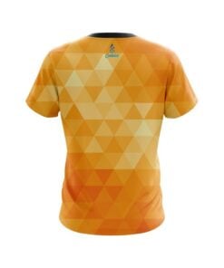 Alternative view of Plain Orange Triangle CoolWick Bowling Jersey