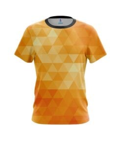 Plain Orange Triangle CoolWick Bowling Jersey