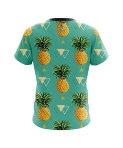 Alternative view of Plain Tropical Pineapple CoolWick Bowling Jersey