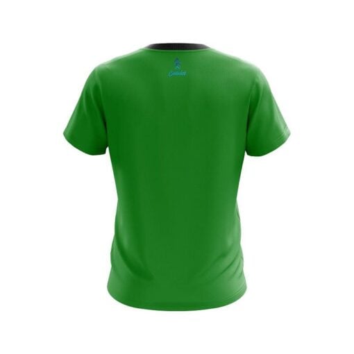 Plain Green CoolWick Bowling Jersey - Image 2