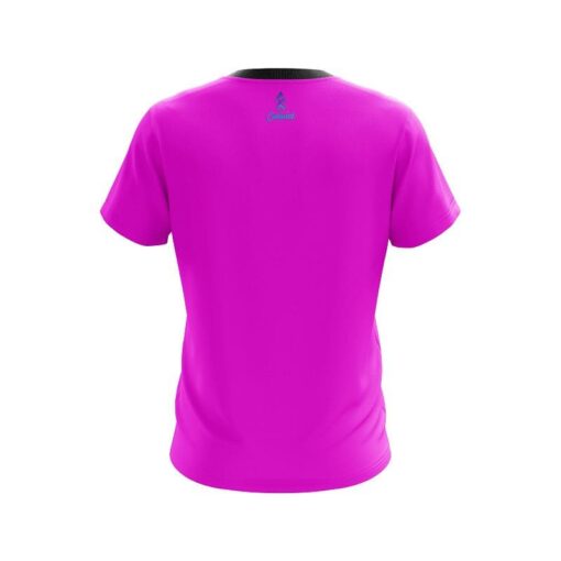 Plain Pink CoolWick Bowling Jersey - Image 2
