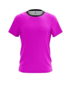 Plain Pink CoolWick Bowling Jersey
