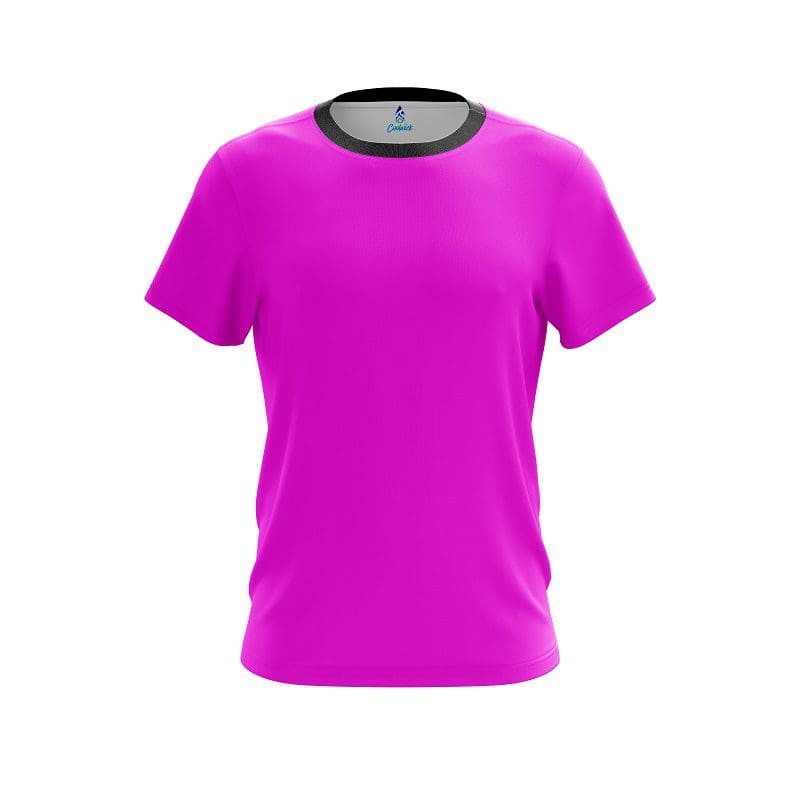 Plain Pink CoolWick Bowling Jersey
