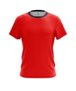 Plain Red CoolWick Bowling Jersey