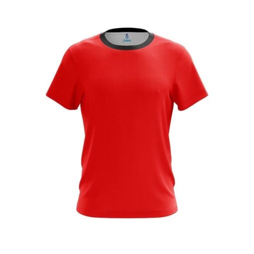 Plain Red CoolWick Bowling Jersey
