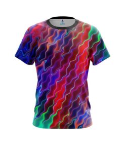 Plain Psychedelic Electric Wave CoolWick Bowling Jersey