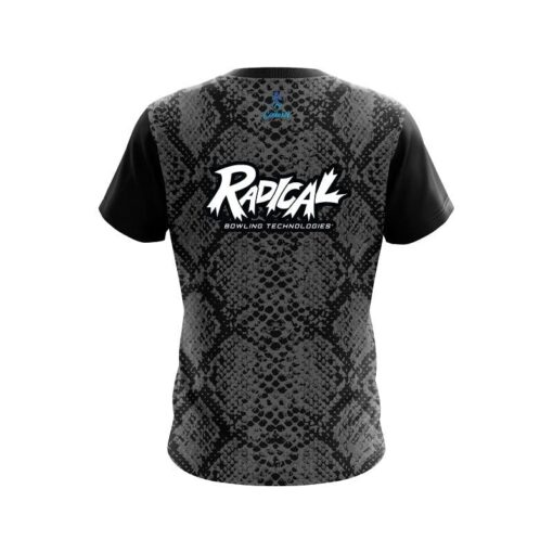 Radical Snake Skin Black CoolWick Bowling Jersey - Image 2