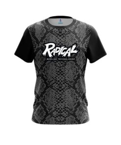 Radical Snake Skin Black CoolWick Bowling Jersey