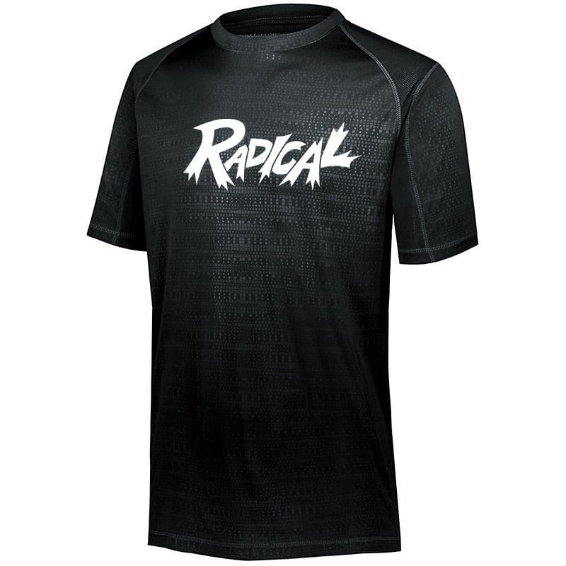 Radical Men's Ruby Black Coolwick Bowling Dri-Fit T-Shirt