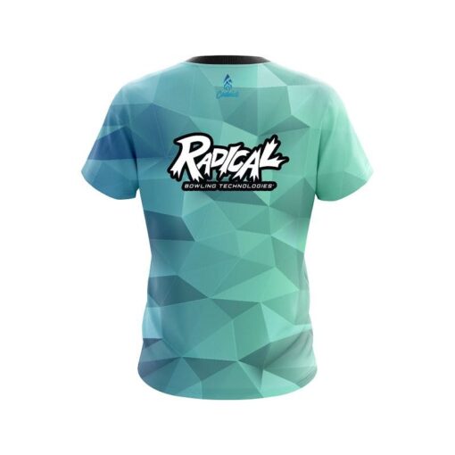 Radical Icy Blue CoolWick Bowling Jersey - Image 2