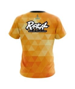 Alternative view of Radical Orange Triangle CoolWick Bowling Jersey