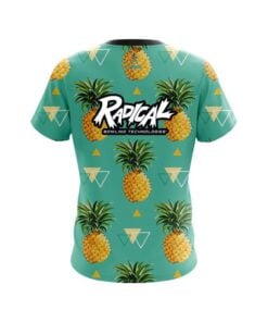 Alternative view of Radical Tropical Pineapple CoolWick Bowling Jersey